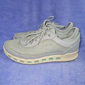 ECCO Cool‎ 2.0 Waterproof Sneakers Womens 39/8 Blue Leather Cushion Lace Up